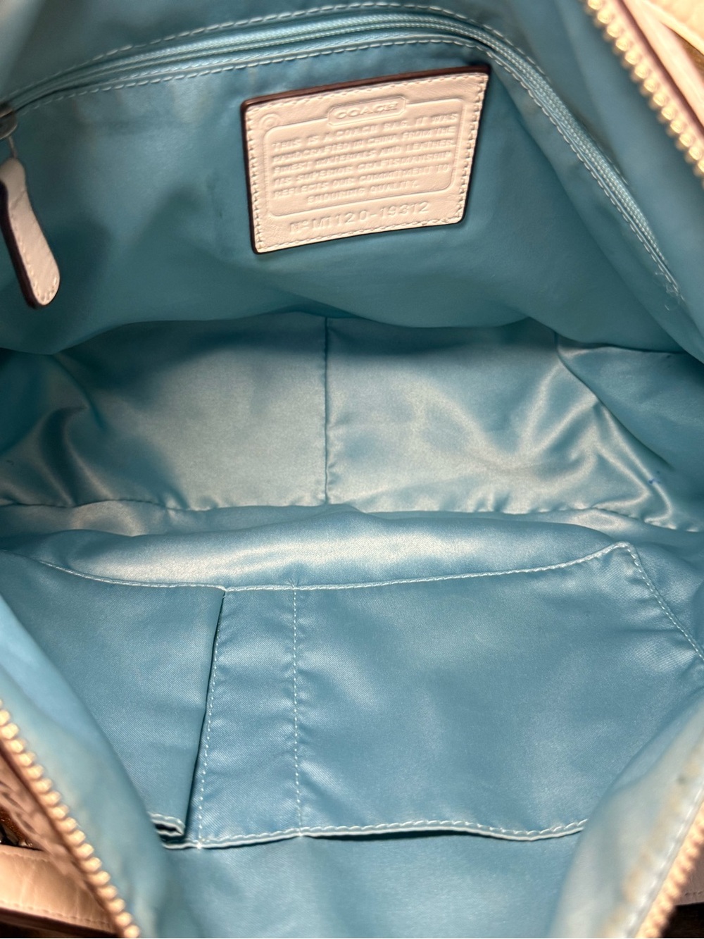 Vintage Coach Woven white Shoulder Bag! - Picture 8 of 8